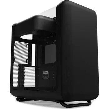 PC skříň HYTE skříň X50 Pitch Black / prosklená zaoblená bočnice / bez zdroje / 1x USB-C / 2x USB-A /