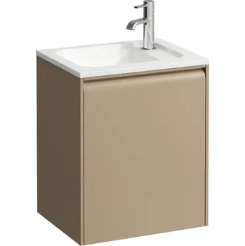 Nábytek LAUFEN MEDA Skříňka pod umyvadlo, 1 dvířka, závěsy vpravo, pro umyvadlo H814110 z materiálu Marbond 437x339, Cappuccino - H4216620114651
