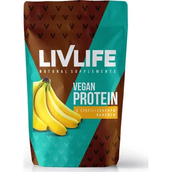 Protein LIVLIFE Vegan protein s lyofilizovaným banánem 490 g