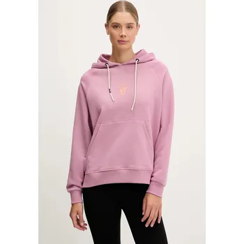 Dámská mikina Bavlněná mikina Picture Quenar dámská, růžová barva, s kapucí, s potiskem, WSW0362 34X, vel. M