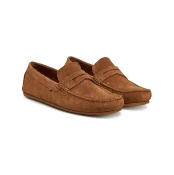 Pánské mokasíny Mokasíny Tommy Hilfiger Casual Hilfiger Suede Driver FM0FM04998 Hnědá 45