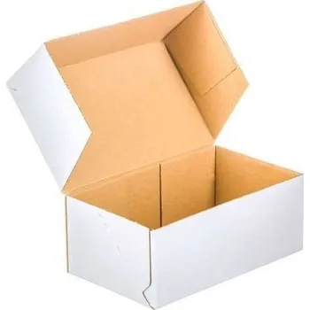 Obalový materiál Poštovní kartonová krabice 250x200x100 mm 3VVL E 350g/m2 bílá - paleta 1800 ks