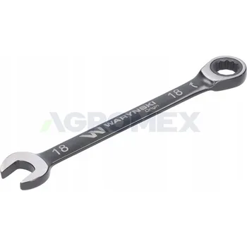 Klíč Očkoplochý klíč 18 mm s ráčnou, 72 zubů Waryński