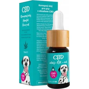 CBD CBD olej Zelená Země pro zvířata 5%, 10 ml, veterinární přípravek pro zvířata do 30 kg