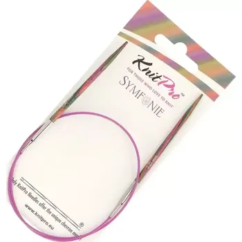 Jehlice KnitPro Symfonie kruhové fixní jehlice 3,25mm 50cm (KnitPro Symfonie kruhové dřevěné jehlice 3,25mm 50cm)