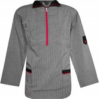 Gastro oděv ProfashionNP6 ZÁSTĚRA ŠEDÁ S PROUŽKY 143571NP7 vel. 50 kuchařská