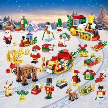 ostatní stavebnice STAVEBNICE VÁNOČNÍ DIY 24× SADA DÁREK