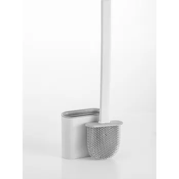 WC štětka WC štětka SANA, bílá matná, odolný plast, kartáč s gumovou hlavicí, bílá 08635