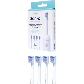 Elektrický zubní kartáček Náhradní Hlavice k sonickému zubnímu kartáčku ZENT SoniQ+ Standard, 4 ks v balení
