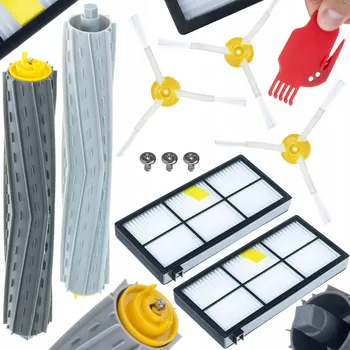 Sada příslušenství pro robotický vysavač SADA PŘÍSLUŠENSTVÍ PRO IROBOT ROOMBA 800 900 976 980 865: KARTÁČE, FILTRY, VÁLCE