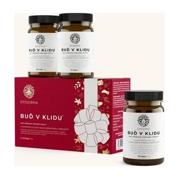 Doplněk stravy EPIDERMA® Buď v klidu 90 kapslí Vánoční balení Epiderma