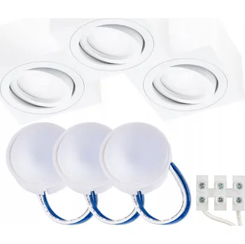 Nástěnné svítidlo Kvadratový bodový reflektor Lumiled bílý