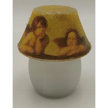 Svícen Lucerna na čajovou svíčku anděl | 006-0292