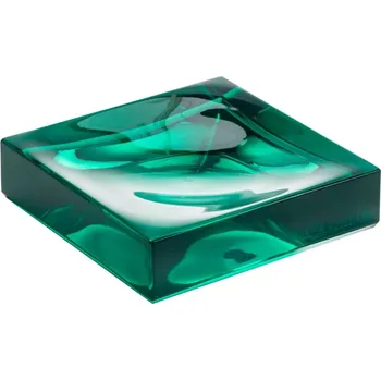 Mýdlenka Kartell LAUFEN Mýdlenka 'Boxy', plastová 105x105, Smaragdová zelená - H3833300920001