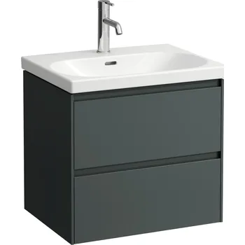 Koupelnový nábytek LAUFEN LANI Skříňka pod umyvadlo, se 2 zásuvkami, pro umyvadlo H810083, H817433, H810333 585x440, Šedá traffic - H4035321122661
