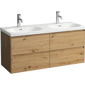 Koupelnový nábytek LAUFEN LANI Skříňka pod umyvadlo, se 4 zásuvkami, pro umyvadlo H814081 1180x450, Divoký dub - H4035741122671