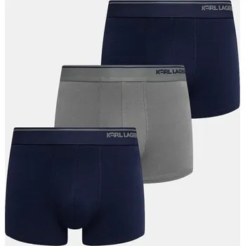 Boxerky Boxerky Karl Lagerfeld IKON 3-pack B1M47022 námořnická modř 59A, vel. L