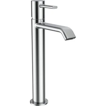 Vodovodní baterie LAUFEN MEDA Umyvadlová páková baterie vysoká, pevný výtok 120 mm, bez automatické výpusti, chrom 1x1, no colour - HF506614100000