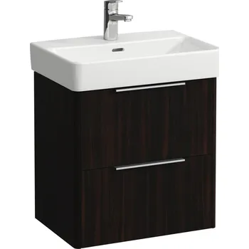 Koupelnový nábytek LAUFEN BASE Skříňka pod umyvadlo, 2 zásuvky, pro umyvadlo H818958 (compact) 520x360, Tmavěhnědý jilm - H4021521102631