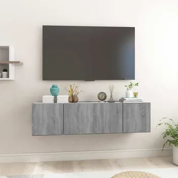 Nábytek vidaXL Závěsné TV skříňky šedé sonoma 2 ks 60 x 30 x 30 cm kompozit