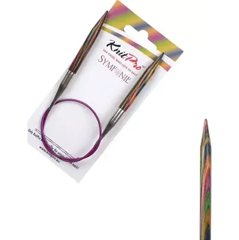 Jehlice KnitPro Symfonie kruhové fixní jehlice 7mm 40cm (KnitPro Symfonie kruhové dřěvěné jehlice 7mm 40cm)