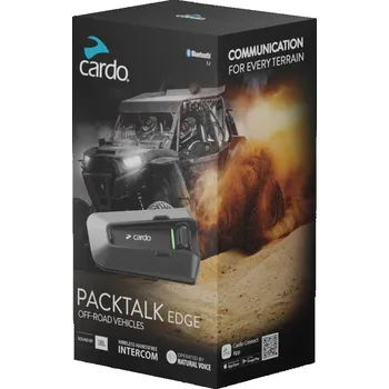 Interkom na motorku CARDO Packtalk EDGE ORV Duo interkom - Sada 2 kusů