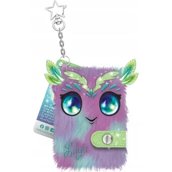 Zápisník Plyšový mini zápisník s přívěskem, 40 stran, Nebulous Stars - Lilya