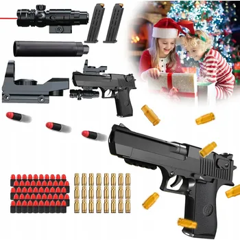 Plastová pistole na kuličky DESERT EAGLE replika + 50 kuliček