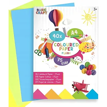 Papír pro tiskárny Barevný papír A4 Craft Sensations 40 listů