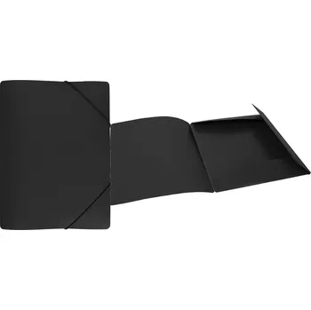 DESKY S GUMIČKOU A4 PP TAURUS ČERNÉ