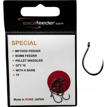 Rybářský háček Háčky zemní s otřepem Esca Feeder ESCA-SPECIALz14 10 ks