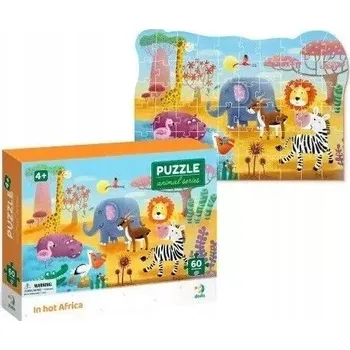 Puzzle Dodo 60 dílků Puzzle 60 v horké Africe