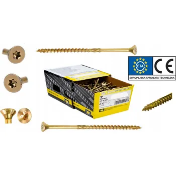 Vrut TESAŘSKÉ VRUTY DO DŘEVA CS 8x160 TORX ZÁPUSTNÁ HLAVA DOMAX 50 KUSŮ