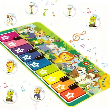 Hudební nástroj pro děti PODLOŽKA NA KLAVÍR PRO DĚTI S MULTIFUNKČNÍM A BEZPEČNÝM VZOREM ZVÍŘAT