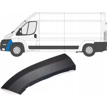 Lišta karosérie Boční lišta předního nárazníku pro Peugeot Boxer 2006-2014 / Levá