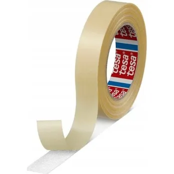 Lepicí páska Tesa oboustranná textilní páska 25 m x 50 mm na koberce, bílá