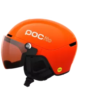 POC POCito Obex Visor dětská lyžařská přilba Fluorescent Orange vel. M-L (55-58 cm)
