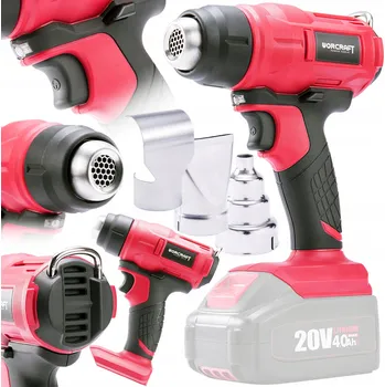 Horkovzdušná pistole Horkovzdušná pistole Worcraft CHG-S20LI s baterií HORKOVZDUŠNÁ PISTOLE 3x tryska 550°