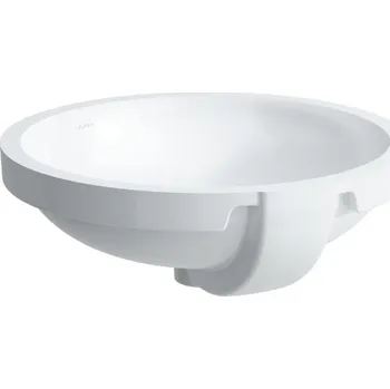 LAUFEN PRO Vestavné umyvadlo, bez armaturní desky, broušená spodní hrana 420x420, Bílá LCC (LAUFEN Clean Coat) - H8189624001091