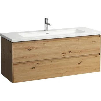 Nábytek LAUFEN LANI Skříňka pod umyvadlo, se 2 zásuvkami, pro umyvadlo H816435 1285x470, Divoký dub - H4041921122671