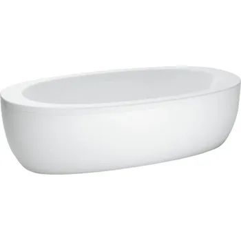 Vana LAUFEN ILBAGNOALESSI Vana, samostatně stojící, s panelem, sanitární akrylát, 230 l 2030x1020, Bílá - H2419700006951