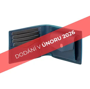 Peněženka Kožedělník Winston peněženka - modrá Pánská klasická kožená peněženka