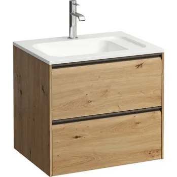 Nábytek LAUFEN MEDA Skříňka pod umyvadlo, 2 zásuvky, pro umyvadlo H814113 z materiálu Marbond 572x442, Divoký dub - H4216720112671