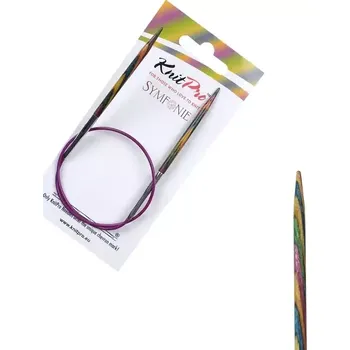 Jehlice KnitPro Symfonie kruhové fixní jehlice 3,75mm 40cm (KnitPro Symfonie kruhové dřěvěné jehlice 3,75mm 40cm)