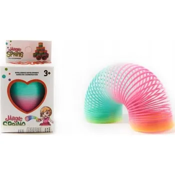 Hračka pro nejmenší MAGICKÁ DUHOVÁ PRUŽINA HRAČKA PRUŽINKA