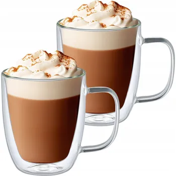 Termosklenice Hrníčky na čaj, kávu Latte Celeste 480ml x 2