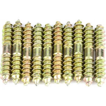 Vrták ŠROUB OBOUSMĚRNÝ 6X40mm 10 KS DO DŘEVA DVOUZÁVITOVÝ