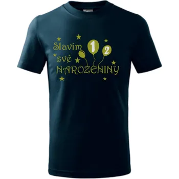 Chlapecké tričko ON-DESIGN Tričko pánské/dětské na NAROZENINY Velikost: 110 cm/4 roky, Barva: námořní modrá