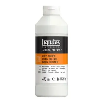 Lak na dřevo Lak pro akryl Liquitex lesklý 473ml
