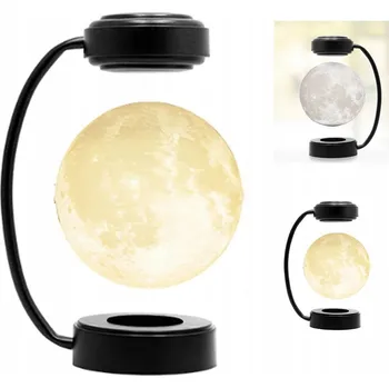 Lampička LEVITUJÍCÍ 3D MĚSÍČNÍ LAMPA NOČNÍ LAMPA 3 NA DOMŮ Dárek